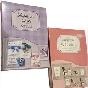 Faithfull the Brand Baby Greeting Cards Set - Purple and Pink